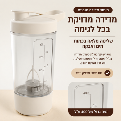 ShakeForce Pro – השייקר החשמלי שמחזיר לך שליטה על כל לגימה